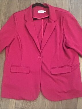 Stylish Fuchsia Women's Blazer - Fransa curve